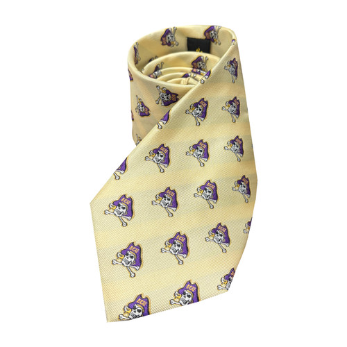 Gold Repeat Jolly Roger Tie
