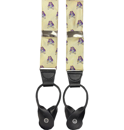 Gold Repeat Jolly Roger Suspenders