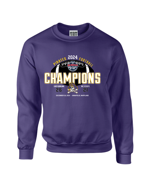 Purple ECU Military Bowl Champs Crew