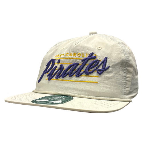Tan East Carolina Pirates Slant Rope Hat