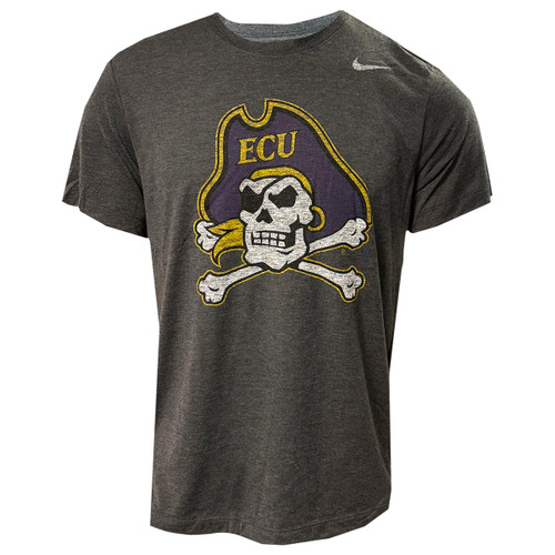 Nike Grey Distressed Jolly Roger Tri-Blend Tee