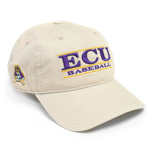 Men's adidas White/Purple ECU Pirates On-Field Baseball Fitted Hat