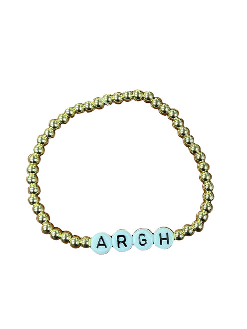 Gold Argh Beaded Bracelet