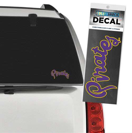 Purple and Gold Pirates Script Decal