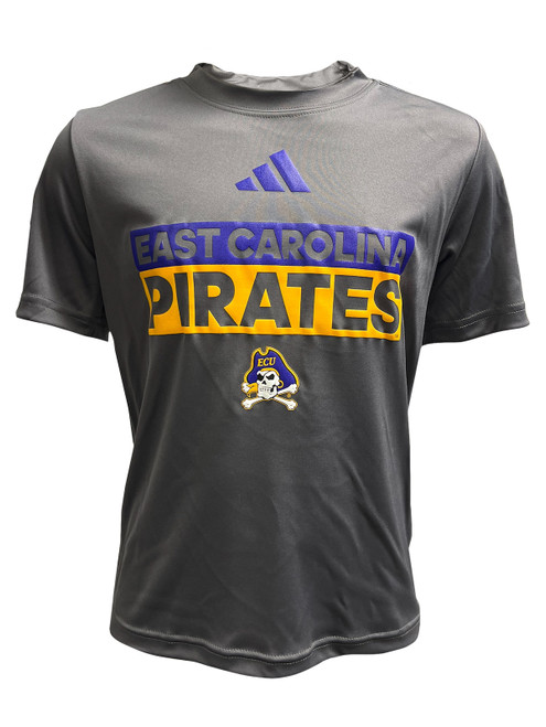 Adidas Youth Gray East Carolina Pirates Team Tee