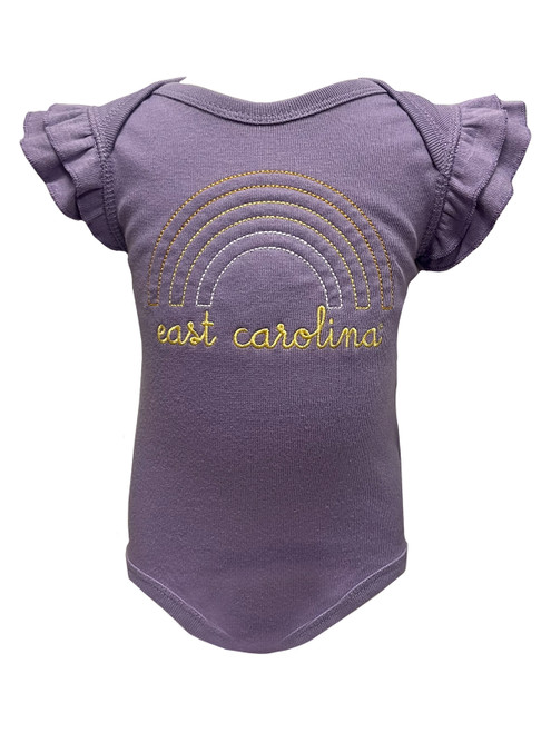 Lavender East Carolina Ombre Rainbow Onesie