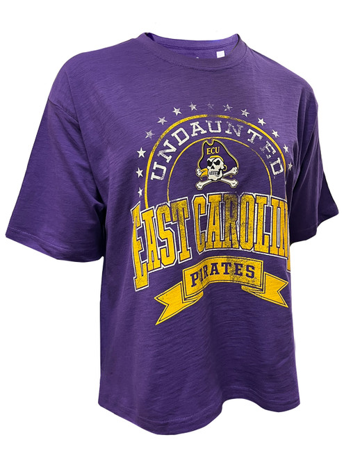 Purple Ladies Undaunted Pirates Boxy Tee