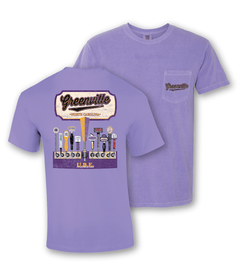 Violet Greenville Bar Tap Tee