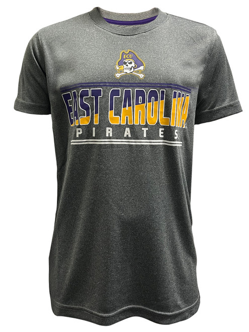 Youth Gray East Carolina Pirates Tee