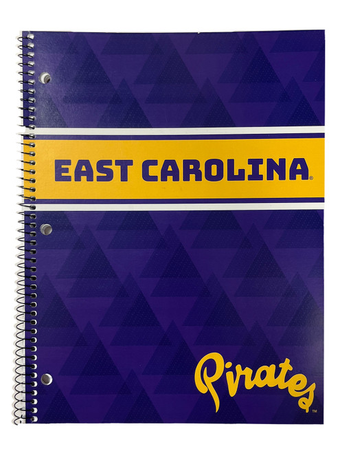 1-Subject East Carolina Triangle Banner Notebook