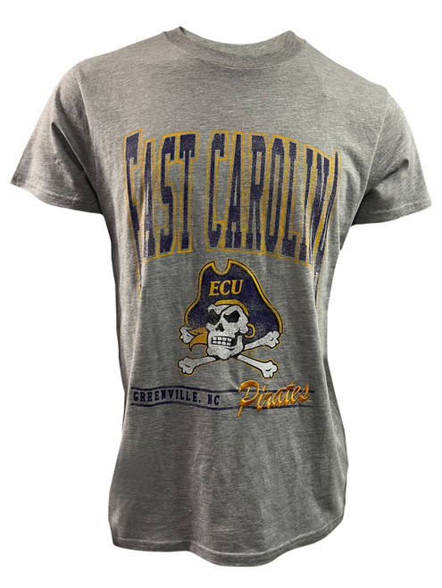 Champion Gray East Carolina Pirates Stack Stadium Tee