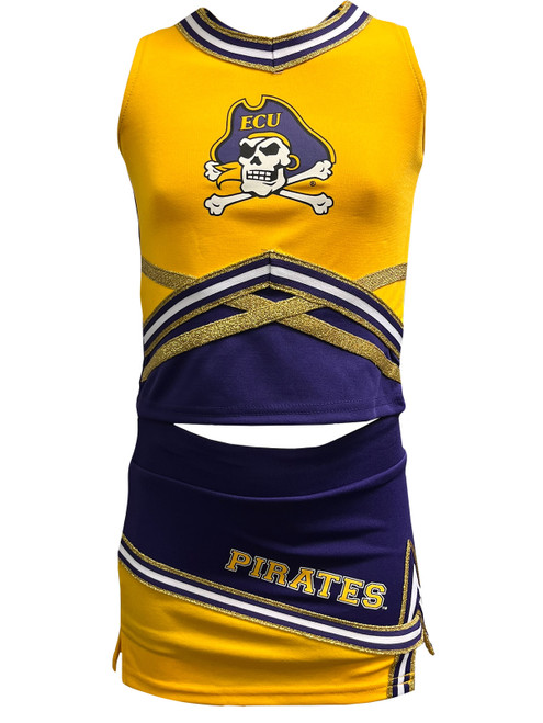 Youth 2-Piece Jolly Roger Cheer Skirt Set