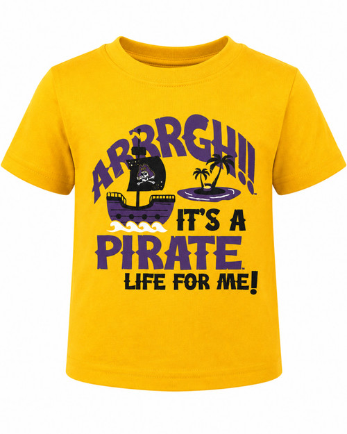 Toddler Gold East Carolina Pirates 1907 Tee