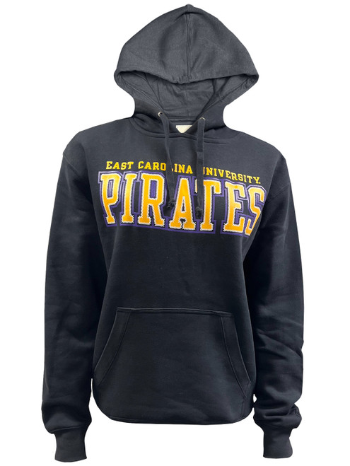 Black "Stitched" Pirates Hoodie