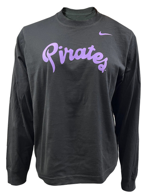Nike Ladies Black Pirates Script Long Sleeve
