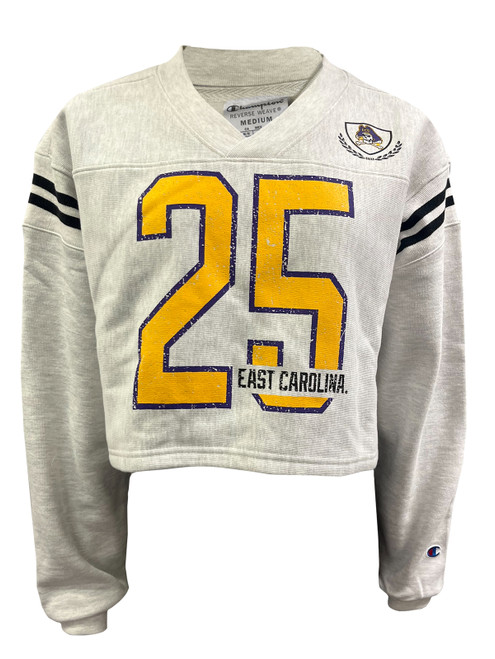 Champion Ladies Gray #25 Jersey Cropped Crew