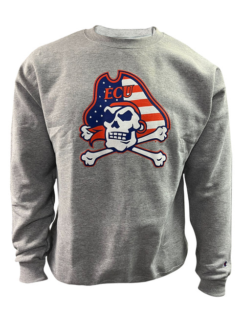Champion Gray Stars & Stripes Jolly Roger Crew