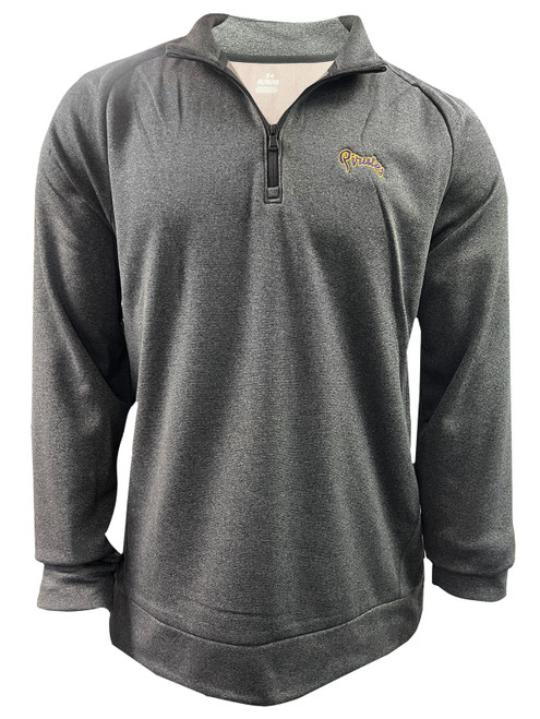 Under Armour Gray Fleece Pirates Script 1/2 Zip Pullover