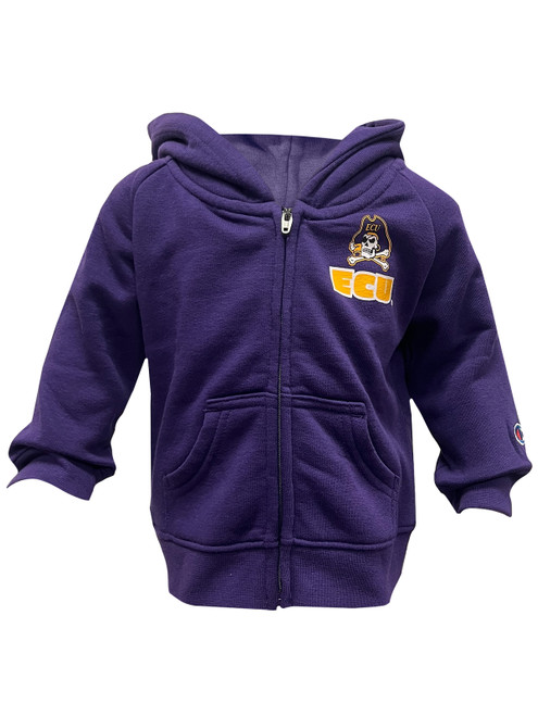 Purple Champion Infant ECU Jolly Roger Zip Hood