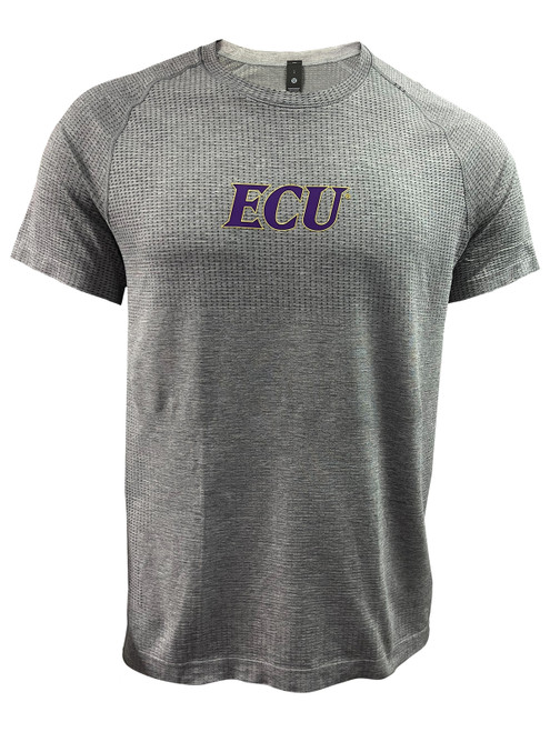 Lululemon Men's Gray ECU Logo Metal Vent Tech Short-Sleeve Shirt