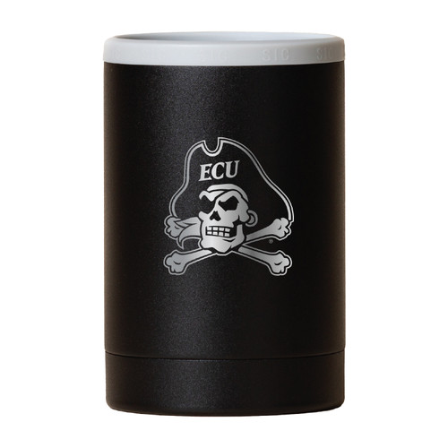 Matte Black Jolly Roger Stainless Can Cooler
