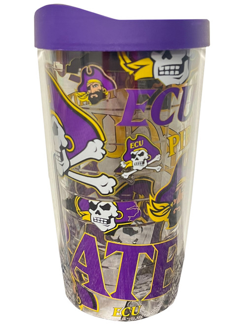 Tervis 16oz ECU Logos Tumbler w/ Purple Lid