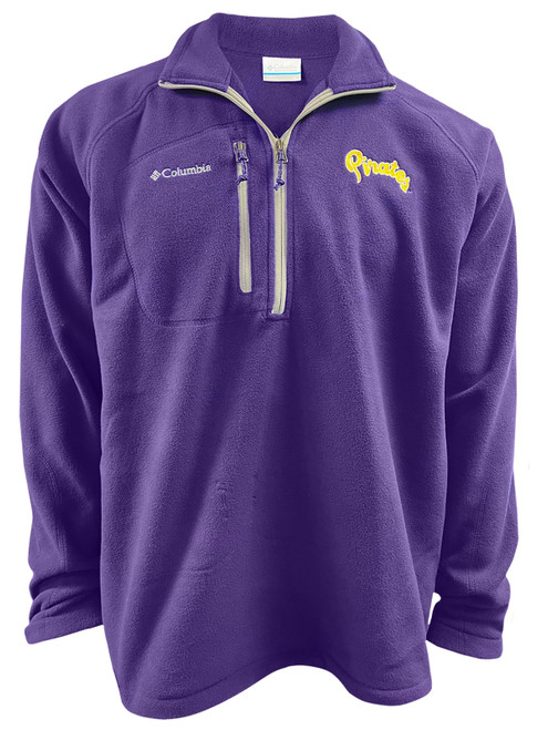 Columbia Purple Pirates Script Fast Trek III Half Zip Fleece