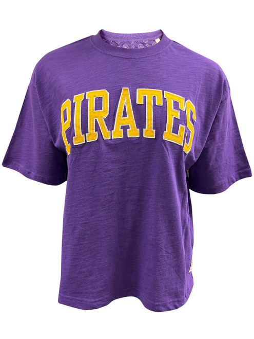Ladies Purple Pirates Stitch Tee