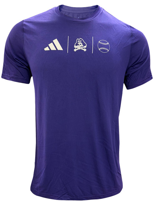 Adidas Purple Jolly Roger Baseball Creator Short Sleeve Tee