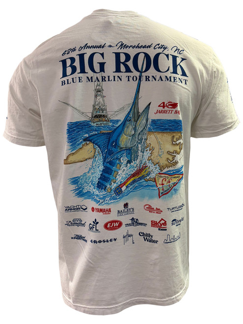 White 68th Annual Big Rock Blue Marlin Tour Tee