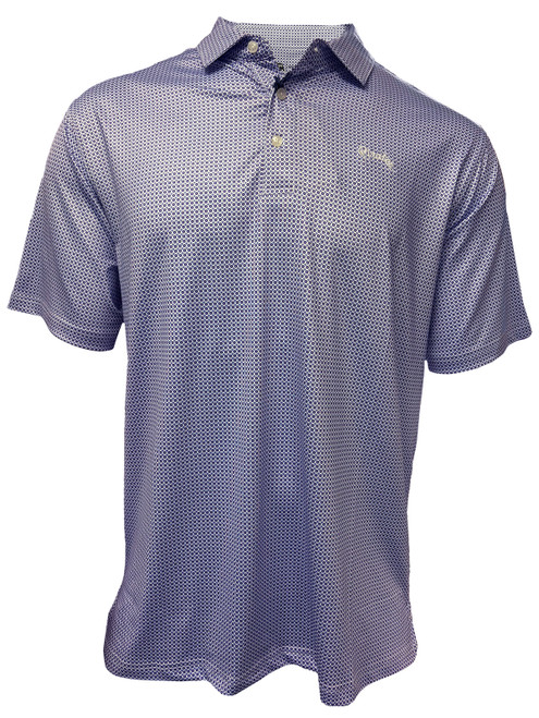 Onward Reserve Purple and Lavender Diamond Dot Polo