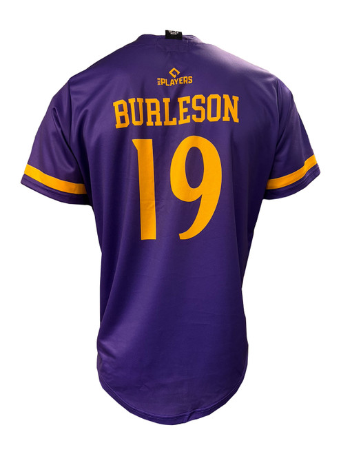 Youth Purple ECU Burleson #19 Baseball Jersey