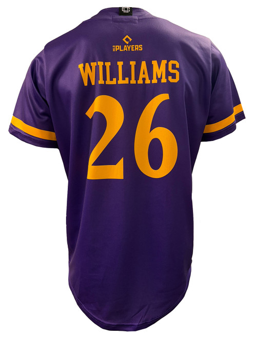 Purple ECU Williams #26 Baseball Jersey