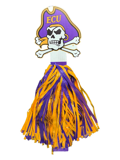 Jolly Roger Purple and Gold Pom Pom Stick