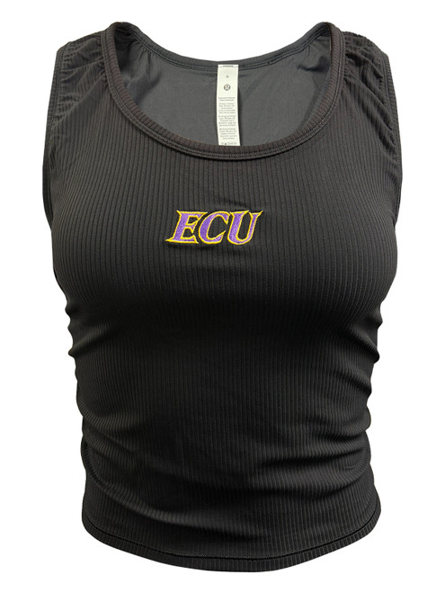 Lululemon Ladies Black ECU All It Takes Gathered Scoopneck Tank