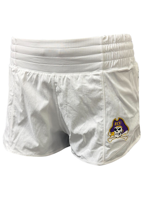 Lululemon Ladies White Jolly Roger Hotty Hot High-Rise Lined Short 2.5"
