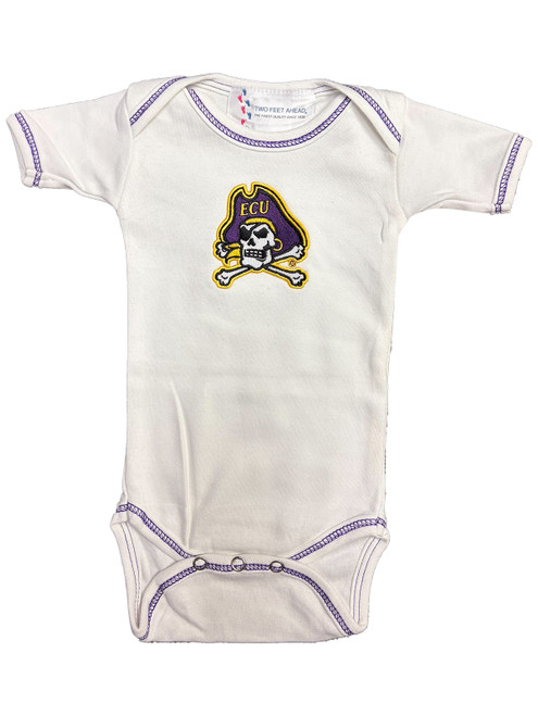 Infant White Jolly Roger Onesie