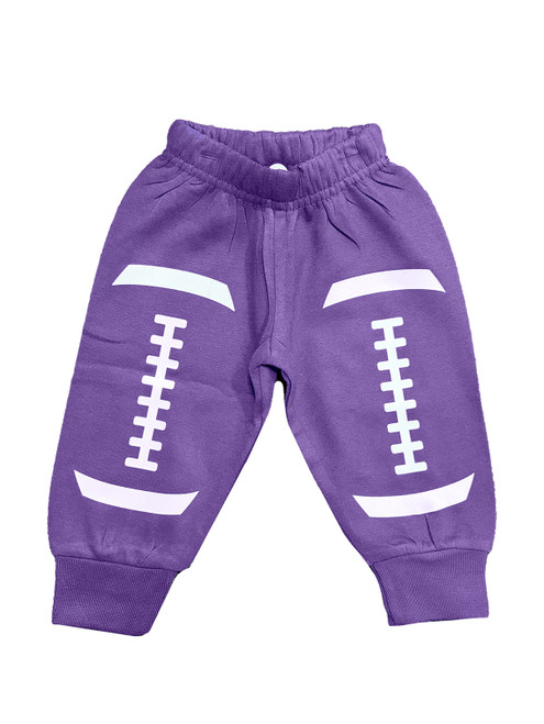 Infant Purple Football Seam Pants