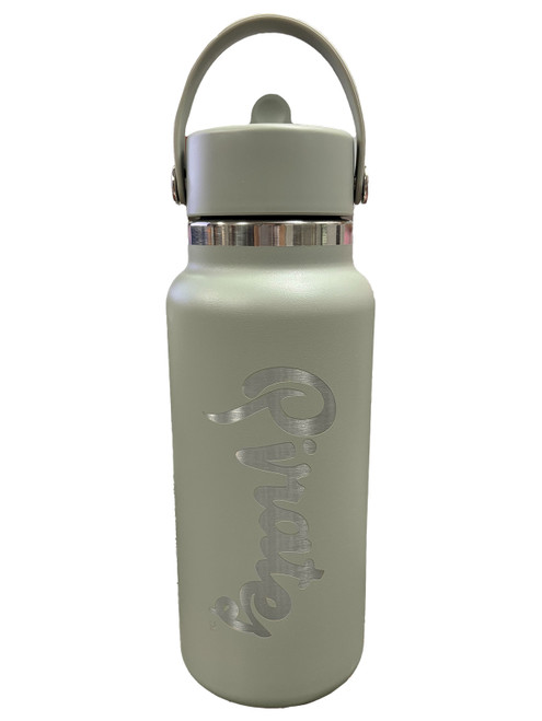 Hydro Flask Green 32 oz Pirates Script Wide Mouth Water Bottle