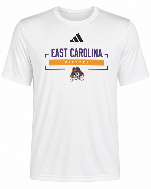 Adidas White East Carolina Pirates Creator Tee