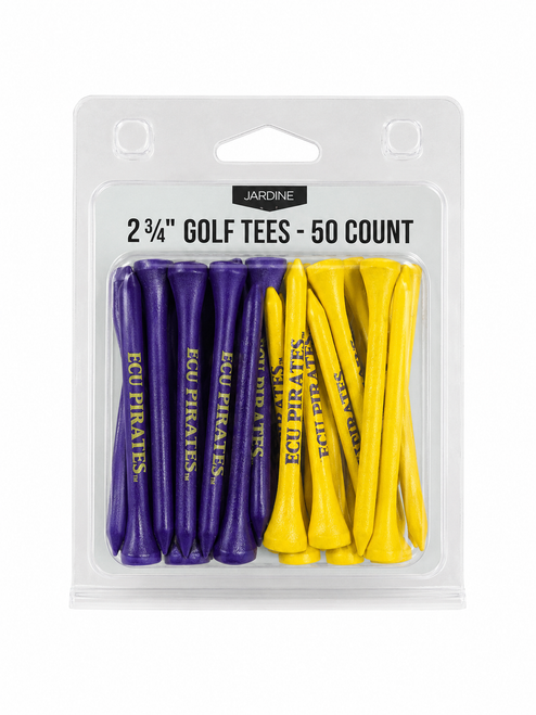 50 Pack Purple & Gold  Pirates Golf Tees