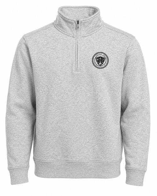 Gray East Carolina University Seal Quarter Zip