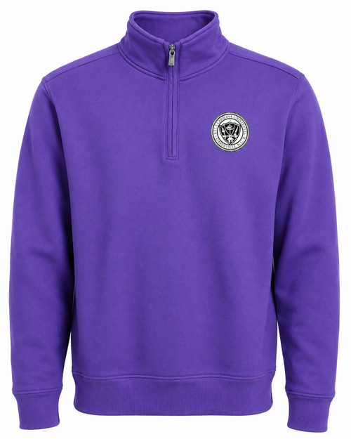 Purple East Carolina University Seal Crest Quarter Zip