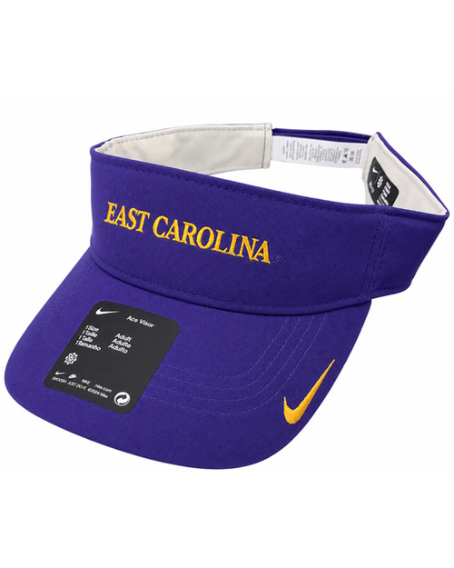 Nike Purple East Carolina Ace Visor