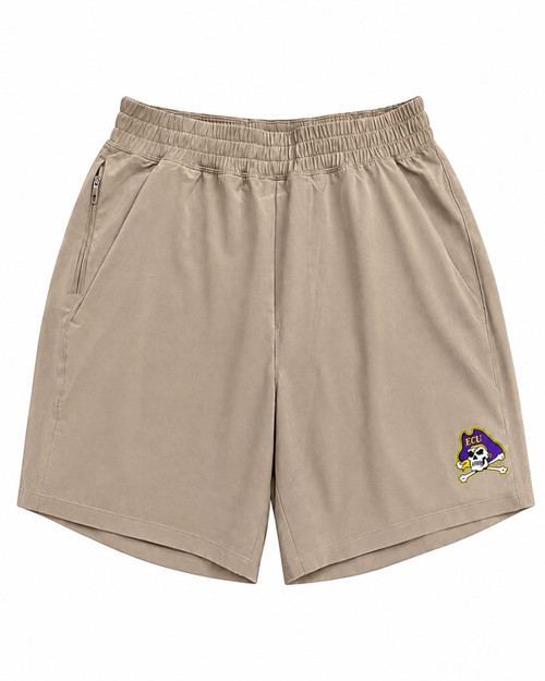Lululemon Men's Khaki Jolly Roger Pace Breaker Linerless Short 7"