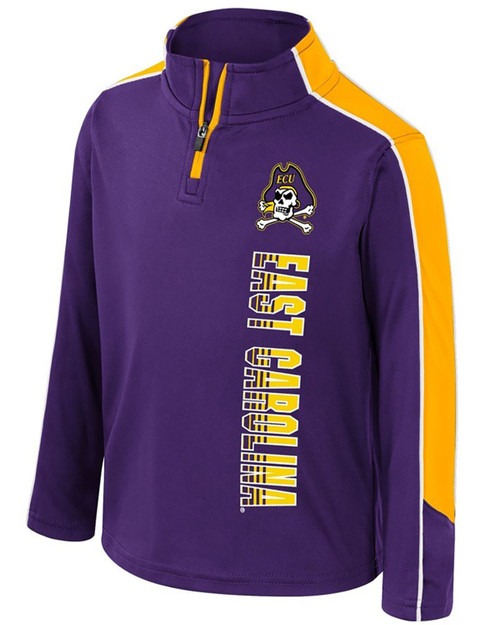 Toddler Colosseum East Carolina Jolly Roger Purple 1/4 Zip Pullover