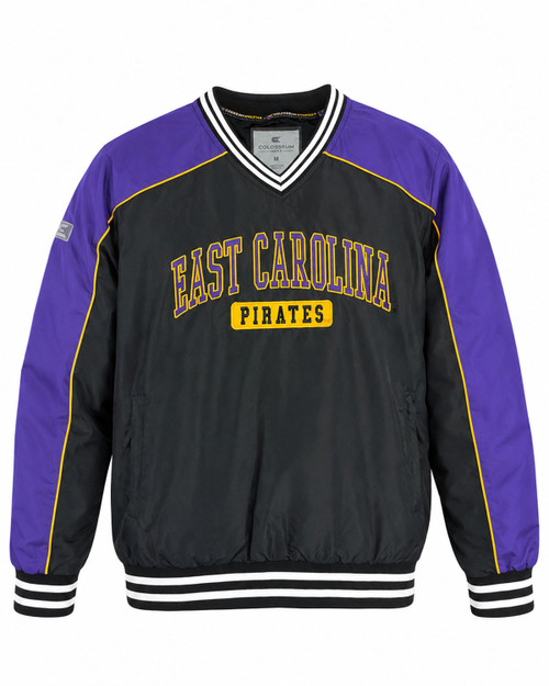 Colosseum East Carolina Pirates Jolly Roger Black Pullover