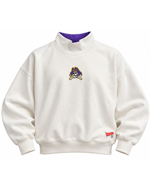Ladies Pressbox Jolly Roger East Carolina Pirates One-Size Mockneck