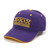 Purple Adjustable ICON Bar Cap with Gold Trim