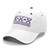 White Adjustable ICON Bar Cap with Purple Trim